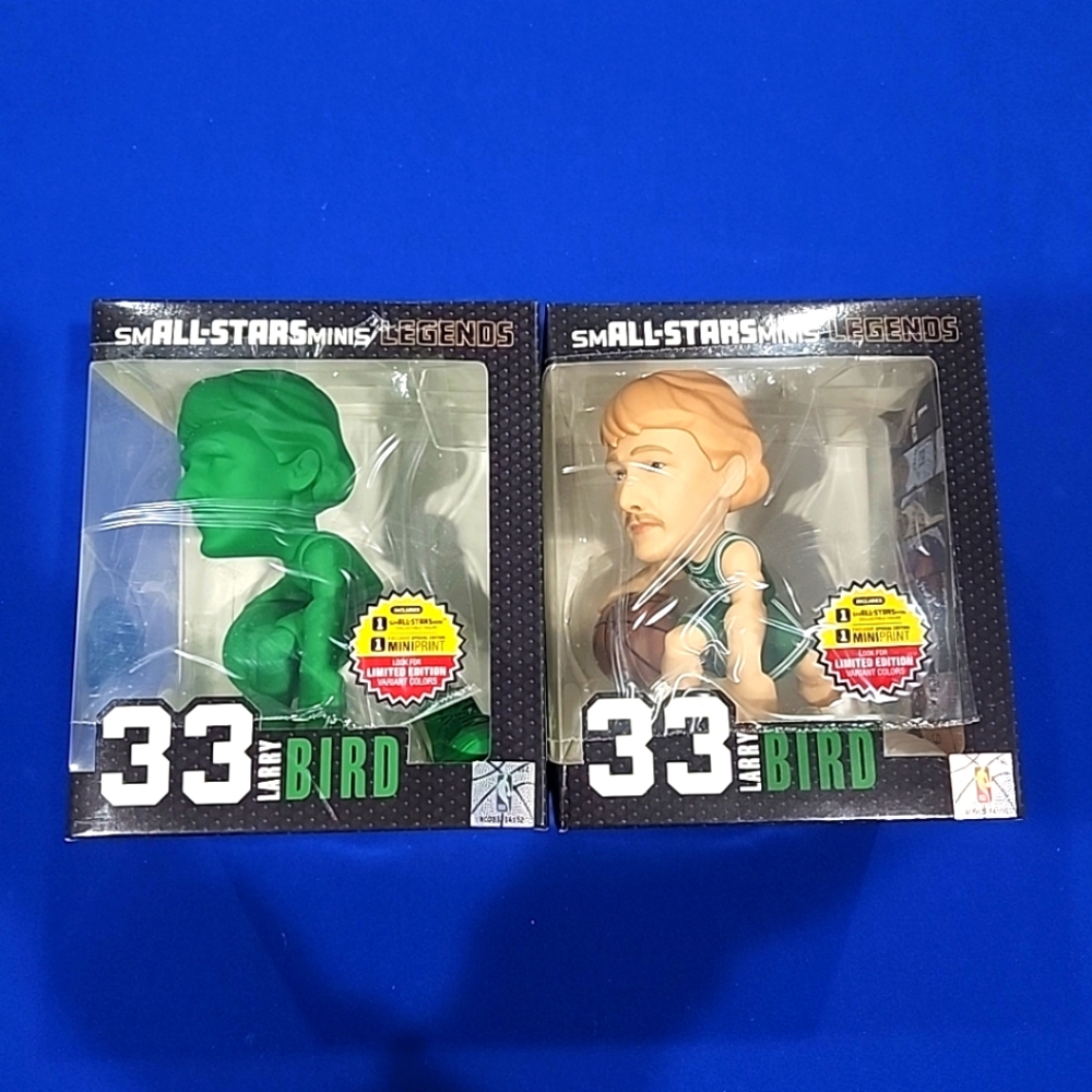 2 Pack Bundle Boston Celtics Larry Bird NBA smAll-Stars Mini 6" Figure Chase